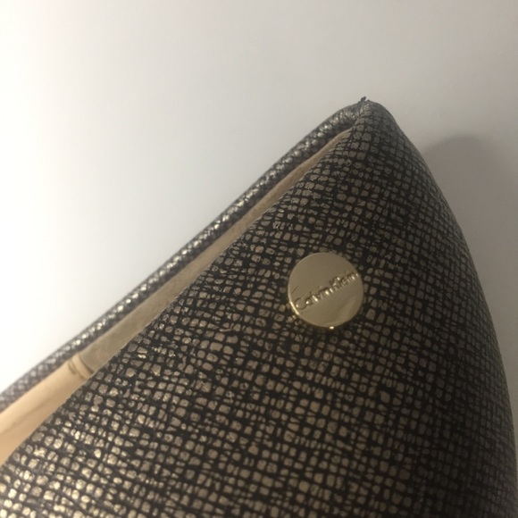 Calvin Klein Olive 2 Metallic Heels Size 10 - Picture 2 of 6